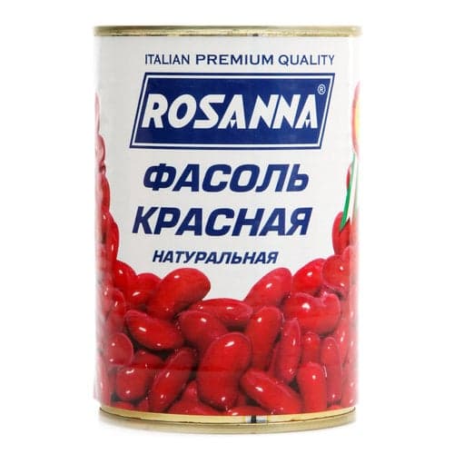 Фасоль консервированная красная «Розанна» ж/б 400 г