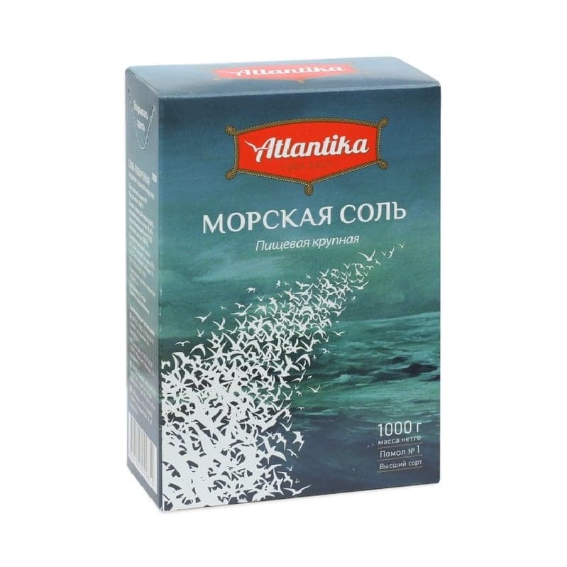Соль морская крупная «Атлантика» 1 кг