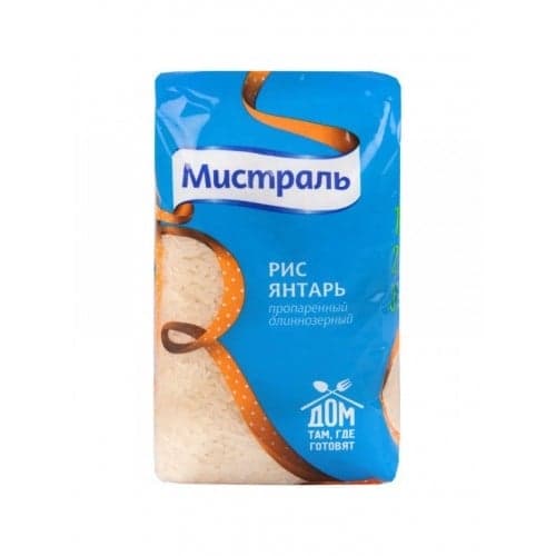 Рис ЯНТАРЬ пропаренный Мистраль 900 г