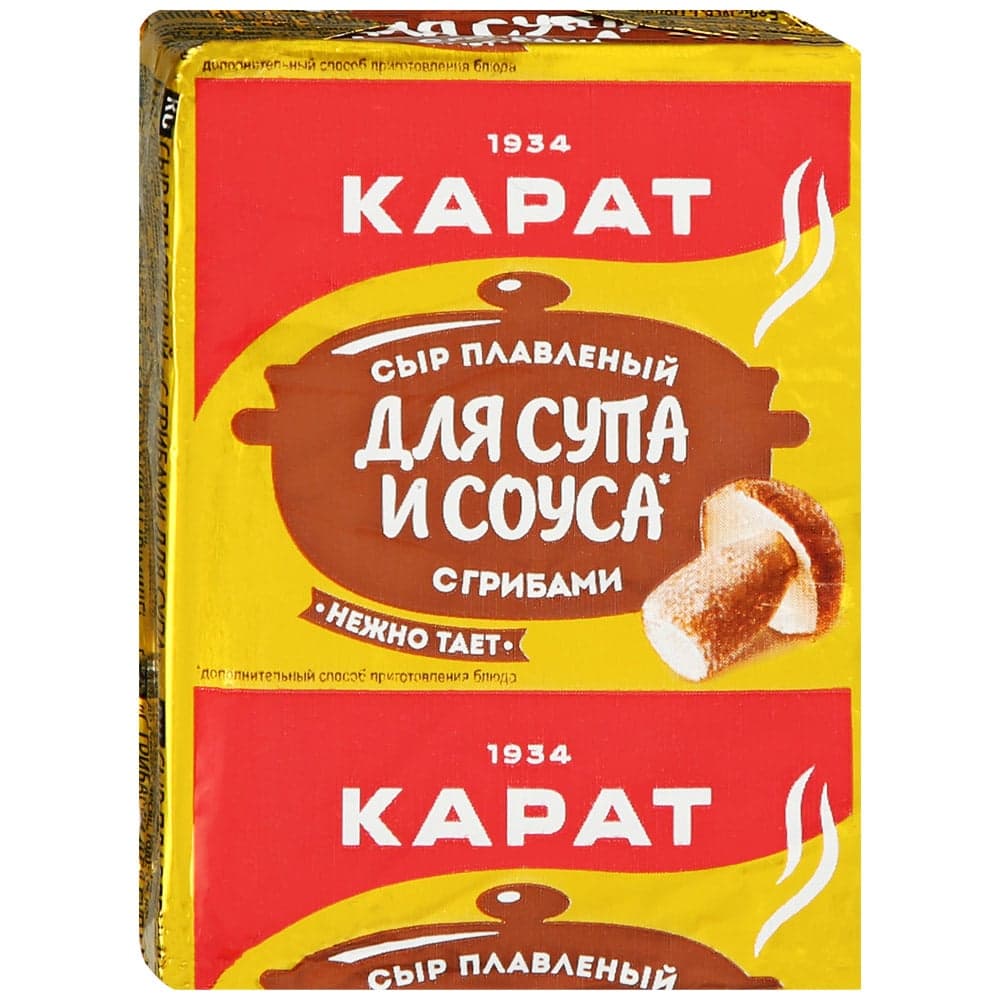 Сыр плавленый «Карат» Для супа С грибами 45% 90 г