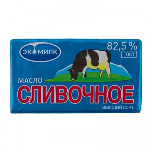 Масло сливочное «Эко Милк» Вологодское 82,5% 450 г
