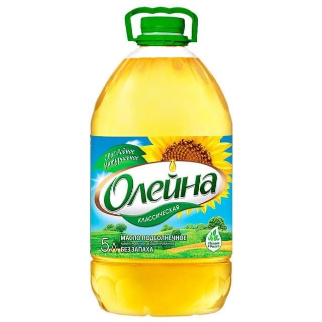 Масло растительное «Олейна» пл/б 5 л